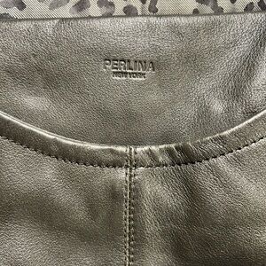 Perlina New York Black Leather Bag